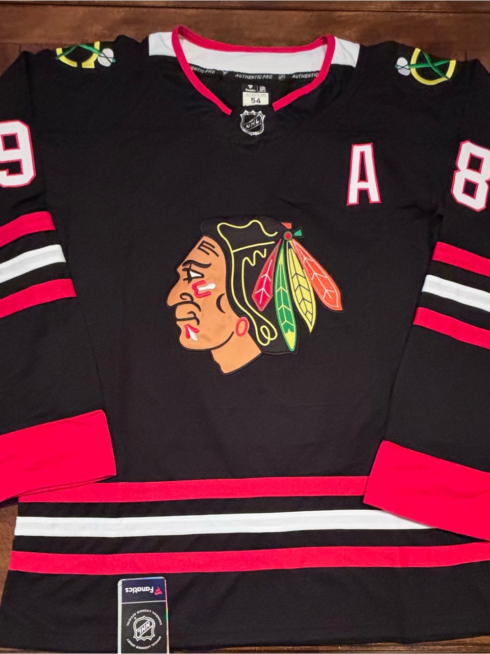 Chicago Blackhawks Black 100 Year Connor Bedard Jersey Adult XL (54) NWT